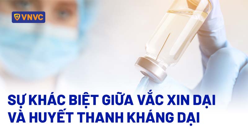 so sánh vắc xin dại và huyết thanh kháng dại